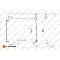 Радиатор кондиционера EUROREPAR D7X62 1 1424886171 6OVIHT E163305