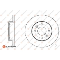 Тормозной диск EUROREPAR 1618866480 YIMT3 K9Q0 D 1424984491 - Изображение 2