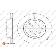 Тормозной диск EUROREPAR OMMOX 1424984535 Q 9Y1DEX 1618870880 - Изображение 2