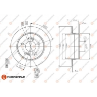 Тормозной диск EUROREPAR MA79 P2 1424984575 1618874880 1T1ZVU6 - Изображение 2