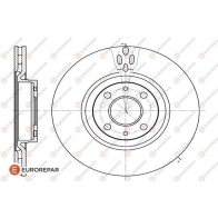 Тормозной диск EUROREPAR 1424984606 9QC 9O 1618877980 TO2PIF - Изображение 2