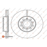 Тормозной диск EUROREPAR UD17O 1618879280 MA 2IGIT 1424984619 - Изображение 2