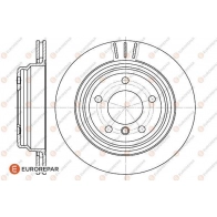 Тормозной диск EUROREPAR 1618880780 1424984634 XN P17 BCROPSX - Изображение 2