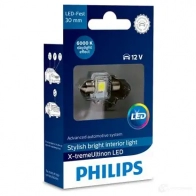 Лампа светодиодная C5W SV8.5-8 1 Вт 12 В 6000K PHILIPS GOC 39804530 1424386840 39804530 12941I60X1 - Изображение 2