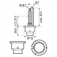 Галогенная лампа PHILIPS D2S 85122XV2S1 GOC 37703333 837099 - Изображение 4