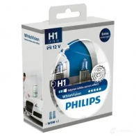 Лампа галогеновая H1 WHITEVISION 55 Вт 12 В PHILIPS GOC 78884928 12258WHVSM 834619 E2R1E - Изображение 2