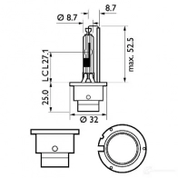 Галогенная лампа PHILIPS 837154 D2R 85126XV2S1 GOC 37711833 - Изображение 3