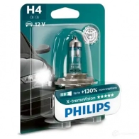 Лампа галогеновая H4 X-TREMEVISION +130% 60/55 Вт 12 В PHILIPS GOC 22107030 12342XVB1 834864 GOC 35038830 - Изображение 3