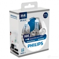 Лампа галогеновая H4 WHITEVISION 60/55 Вт 12 В PHILIPS 834857 GOC 78886328 12342WHVSM 7WKIH - Изображение 2