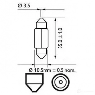 Лампа PHILIPS 12844CP C5W 835657 48156673 - Изображение 4