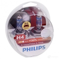 Лампа галогеновая H4 X-TREMEVISION G-FORCE 60/55 Вт 12 В PHILIPS 1424279878 GOC 35525328 A6D12 12342XVGS2 - Изображение 2