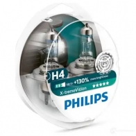 Лампа галогеновая H4 X-TREMEVISION +130% 60/55 Вт 12 В PHILIPS 834871 GOC 22109428 GOC 35024128 12342XVS2 - Изображение 3