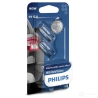 Лампа накаливания W5W WHITEVISION 5 Вт 12 В PHILIPS GOC 39204330 835972 12961NBVB2 39204330 - Изображение 3