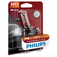 Лампа галогеновая H11 X-TREMEVISION G-FORCE 55 Вт 12 В PHILIPS 1439691451 4JGZ A 12362XVGB1