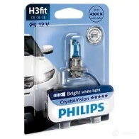 Лампа галогеновая H3 CRYSTALVISION 55 Вт 12 В PHILIPS YJ KW9Q 12336CVB1 1420580228