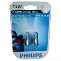 Лампа галогеновая T4W BLUE VISION ULTRA 4 Вт 12 В 4200K PHILIPS 1420580357 3 RKHSA9 12929BVB2