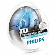 Лампа галогеновая H3 DIAMONDVISION 55 Вт 12 В PHILIPS 12336DVS2 1420580230 83 ADA