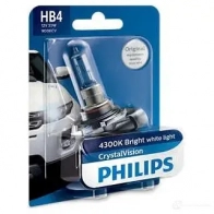 Лампа галогеновая HB4 CRYSTALVISION 55 Вт 12 В PHILIPS QYYW X 9006CVB1 1420580352