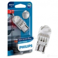 Лампа светодиодная W21/5W X-TREMEVISION LED 5/1 Вт 12 В 2000K PHILIPS 1439693695 12835REDB1 S P0S53K