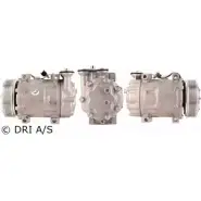 Компрессор кондиционера DRI KIPG8 Y0 F79NM 700510494 Ford Fiesta 5 (CBK, JH, JD) Хэтчбек 1.6 TDCi 90 л.с. 2004 – 2008