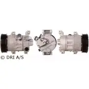 Компрессор кондиционера DRI Toyota Avensis (T250) 2 Хэтчбек 2.0 (AZT250) 147 л.с. 2003 – 2008 P47KML 700510516 HUK BWW9