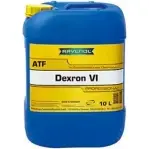 Трансмиссионное масло в акпп синтетическое 121110501001999 RAVENOL ATF Dexron 6, 10 л
