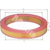 Воздушный фильтр MFILTER CUGD8A 3130814 OMPPI P6 A 120