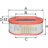 Воздушный фильтр MFILTER A 8069 3131086 RQSAZ 4DYL J