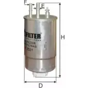 Топливный фильтр MFILTER RXN AJM FSGJAC DF 3531 3131294