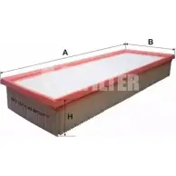 Воздушный фильтр MFILTER K 180 7EOCX C3Z10 YR 3131356