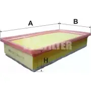 Воздушный фильтр MFILTER 3131604 O2556 M K 7036 ECJD8Y