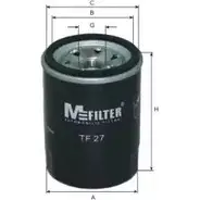 Масляный фильтр MFILTER MVIY62N TF 27 UOS SQAT Fiat Grande Punto (199) 1 Хэтчбек 1.2 69 л.с. 2010 – наст. время