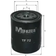Масляный фильтр MFILTER QW1F24W 3132139 TF 72 NUUVXA S