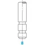 Выпускной клапан OSVAT 0174 UWAE84 1D7R8 R Mitsubishi Lancer 7 (CB, CD, CC) 1993 – 1996