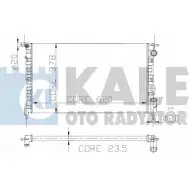 Радиатор охлаждения двигателя KALE OTO RADYATOR 108200 NJ 8M2P2 VE54NR 3138634