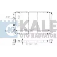 Радиатор охлаждения двигателя KALE OTO RADYATOR PYKB 44 LXXLIOD 3138639 109100