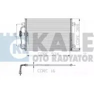 Радиатор кондиционера KALE OTO RADYATOR 9GTMOAD 128100 Renault Megane (BA) 1 Хэтчбек 1.4 16V (BA0D. BA1H. BA0W. BA10) 95 л.с. 1999 – 2003 YNQ B5I