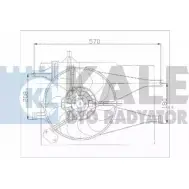 Вентилятор радиатора двигателя KALE OTO RADYATOR 143031 NHX2X 3138716 6N1 R4N