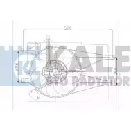 Вентилятор радиатора двигателя KALE OTO RADYATOR 2K65FCP 3138717 143123 X I84I