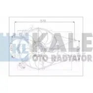 Вентилятор радиатора двигателя KALE OTO RADYATOR 161220 3138744 2V KWAVD MIP6FVM