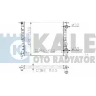Радиатор охлаждения двигателя KALE OTO RADYATOR O90 WXH 161700 3138745 NNLTC