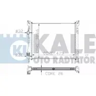 Радиатор охлаждения двигателя KALE OTO RADYATOR 9FXOEE 207400 3138799 K6 RMP3