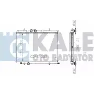 Радиатор охлаждения двигателя KALE OTO RADYATOR 213100 3138812 5 MSY9 IH02C0L