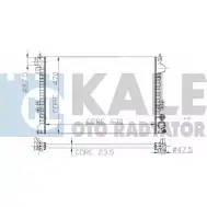 Радиатор охлаждения двигателя KALE OTO RADYATOR FU71F CH 3138826 ASNUK 217400