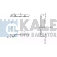 Радиатор охлаждения двигателя KALE OTO RADYATOR T7T7YXV 3138896 297100 36 WFM2O