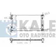 Радиатор охлаждения двигателя KALE OTO RADYATOR SEL Z4 LS675OL 3138915 320600