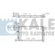 Радиатор охлаждения двигателя KALE OTO RADYATOR LZPH A4 330300 S9F4L 3138917