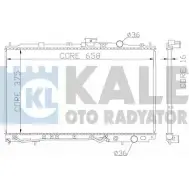 Радиатор охлаждения двигателя KALE OTO RADYATOR B8JUP GR 46QE8ED 342040 3138940