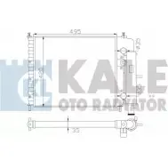 Радиатор охлаждения двигателя KALE OTO RADYATOR 342270 Z4J8I 3138983 KB9 CC