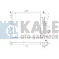 Радиатор охлаждения двигателя KALE OTO RADYATOR 342270 Z4J8I Fiat Marea (185) 1 1996 – 2007 KB9 CC